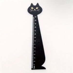 Wooden Black Cat Ruler